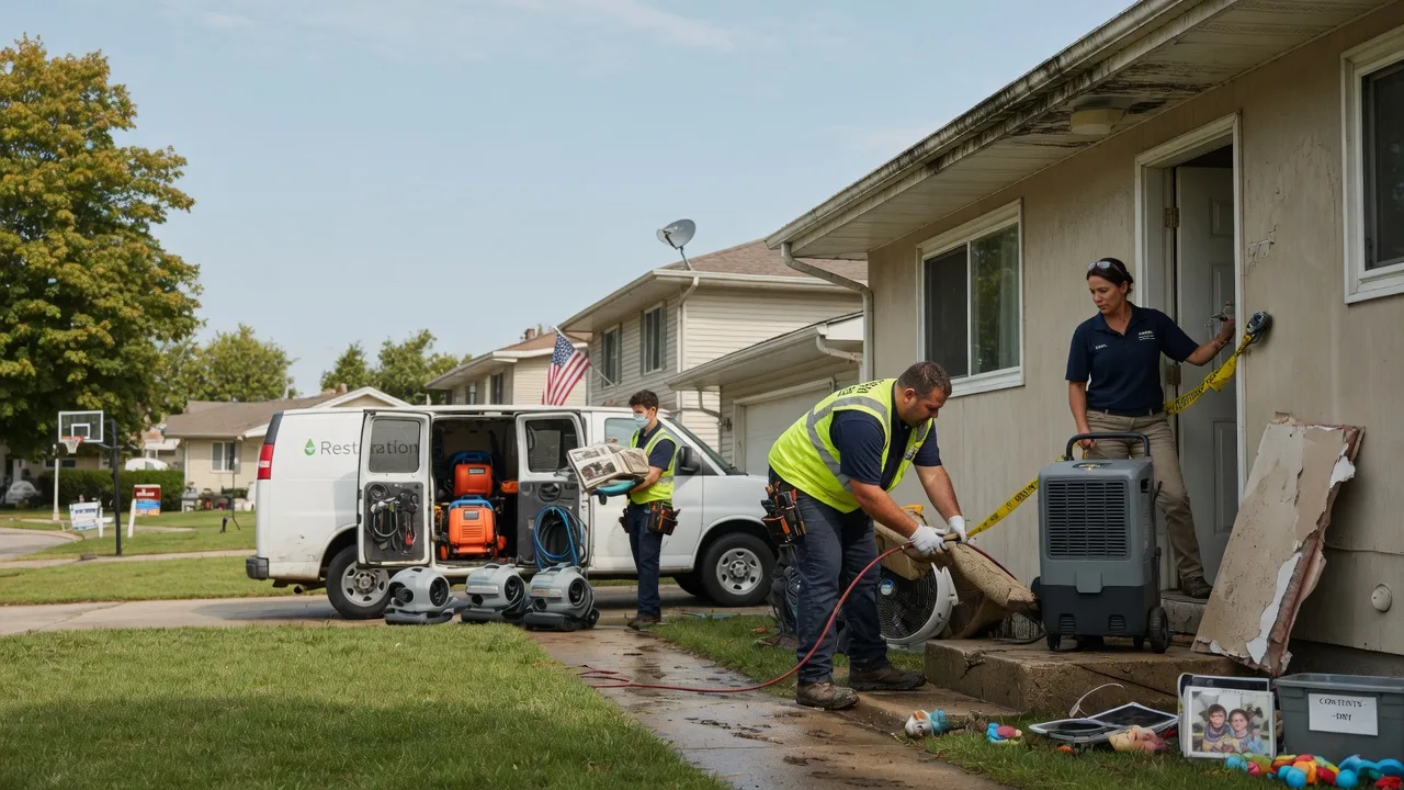Water Damage Restoration in Chatham, IL near me